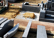 墓石の据付工事