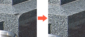 ひび割れや欠けの写真